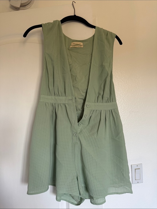 Urban Outfitters Pants - Urban Outfitters Sage Green Sleeveless Romper